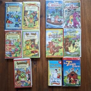 Lot Of Vintage VHS French Movie  Franklin Lot De VHS Benjamin Et Plus